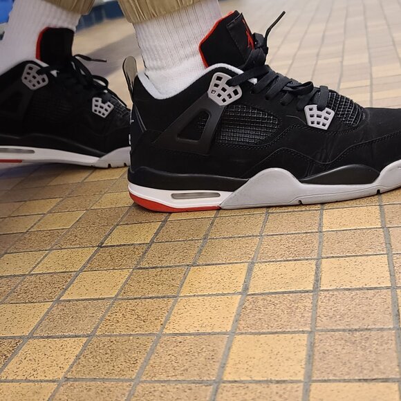 Men’s 12 Air Jordan 4 Retro OG 'Bred' 2019 - Picture 11 of 11